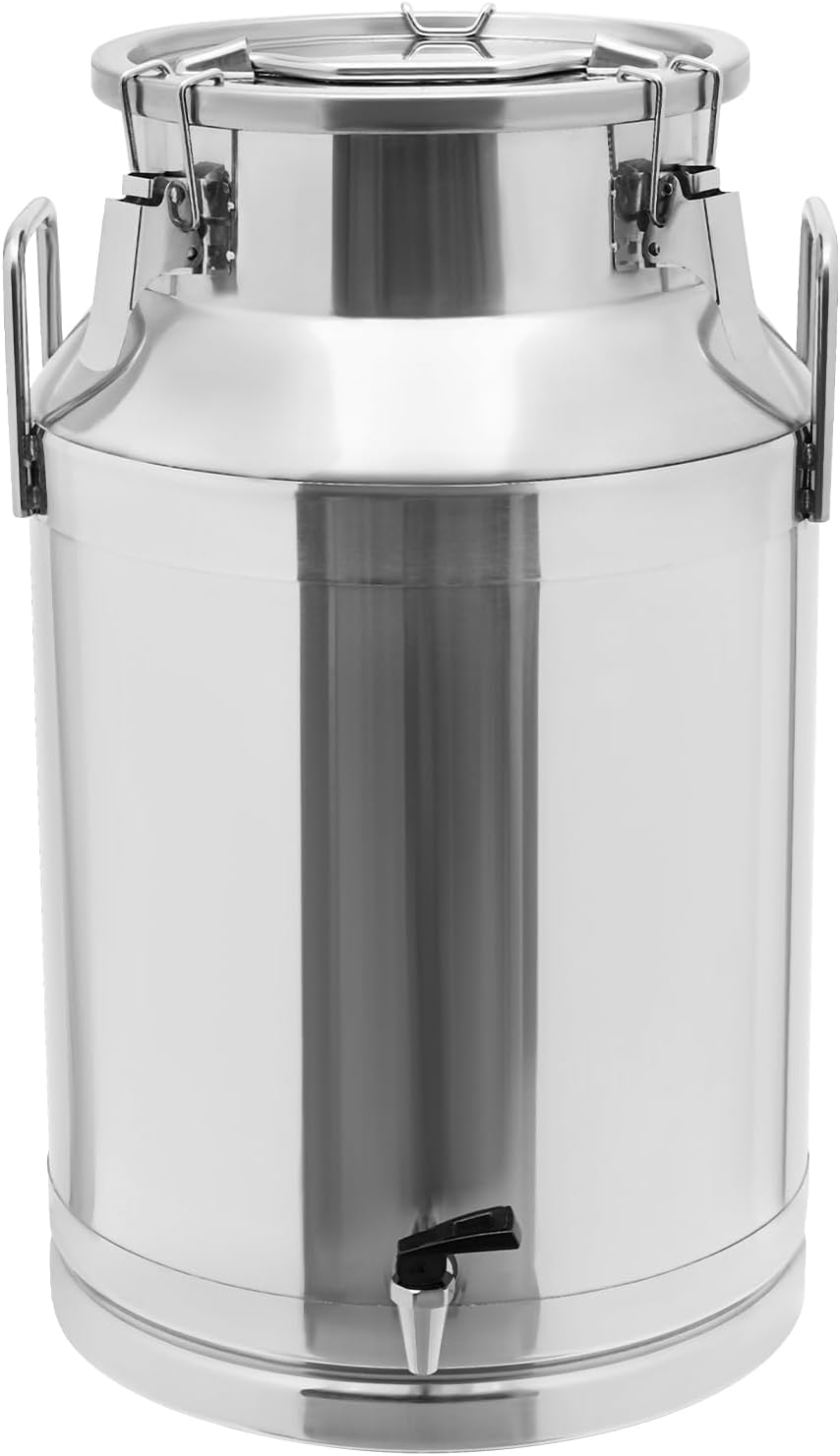 GUIAFUHYE 40L Stainless Steel Milk Can with faucet